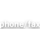 phone/fax