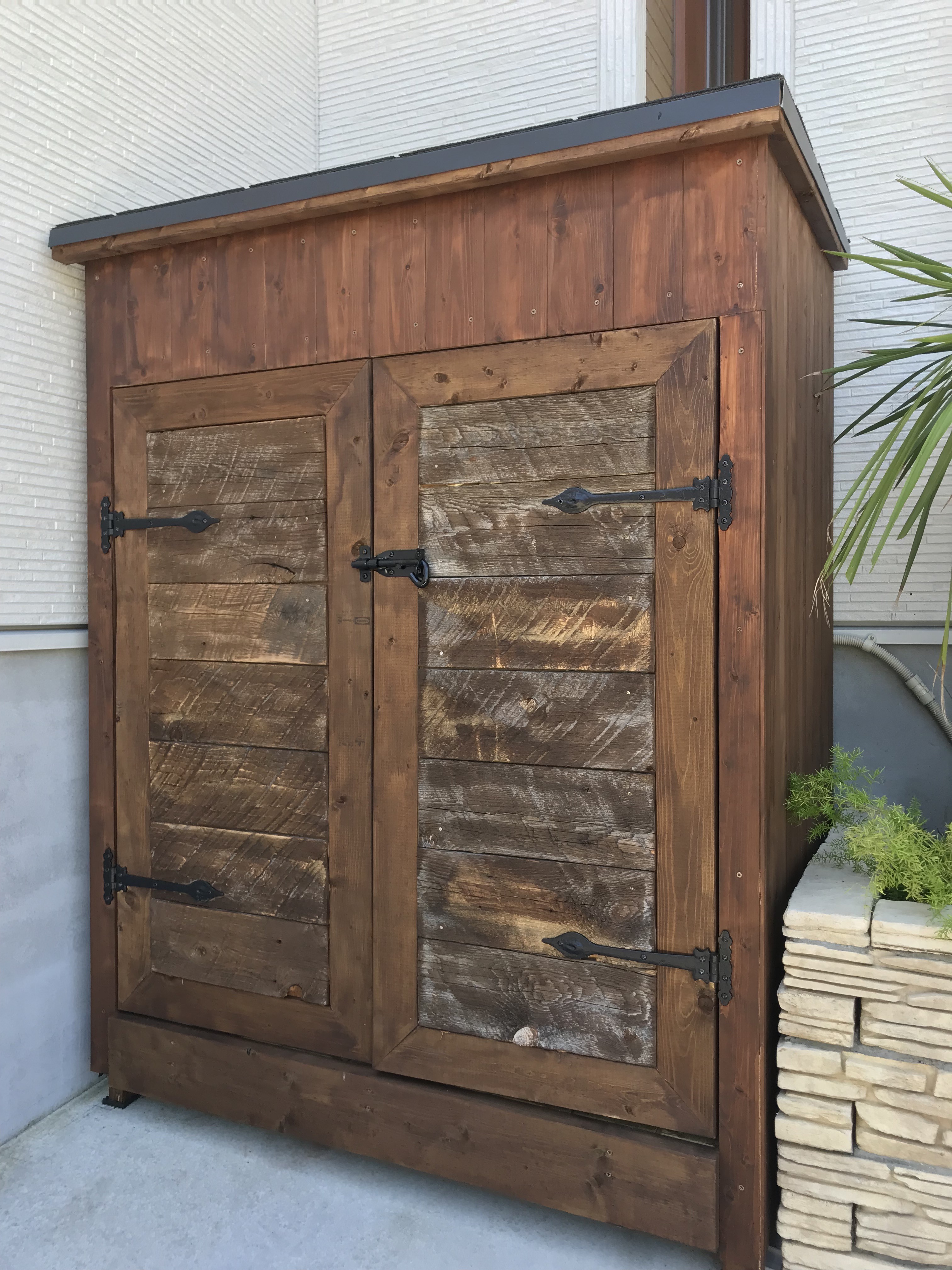 手ずくり　物置　工期2日間