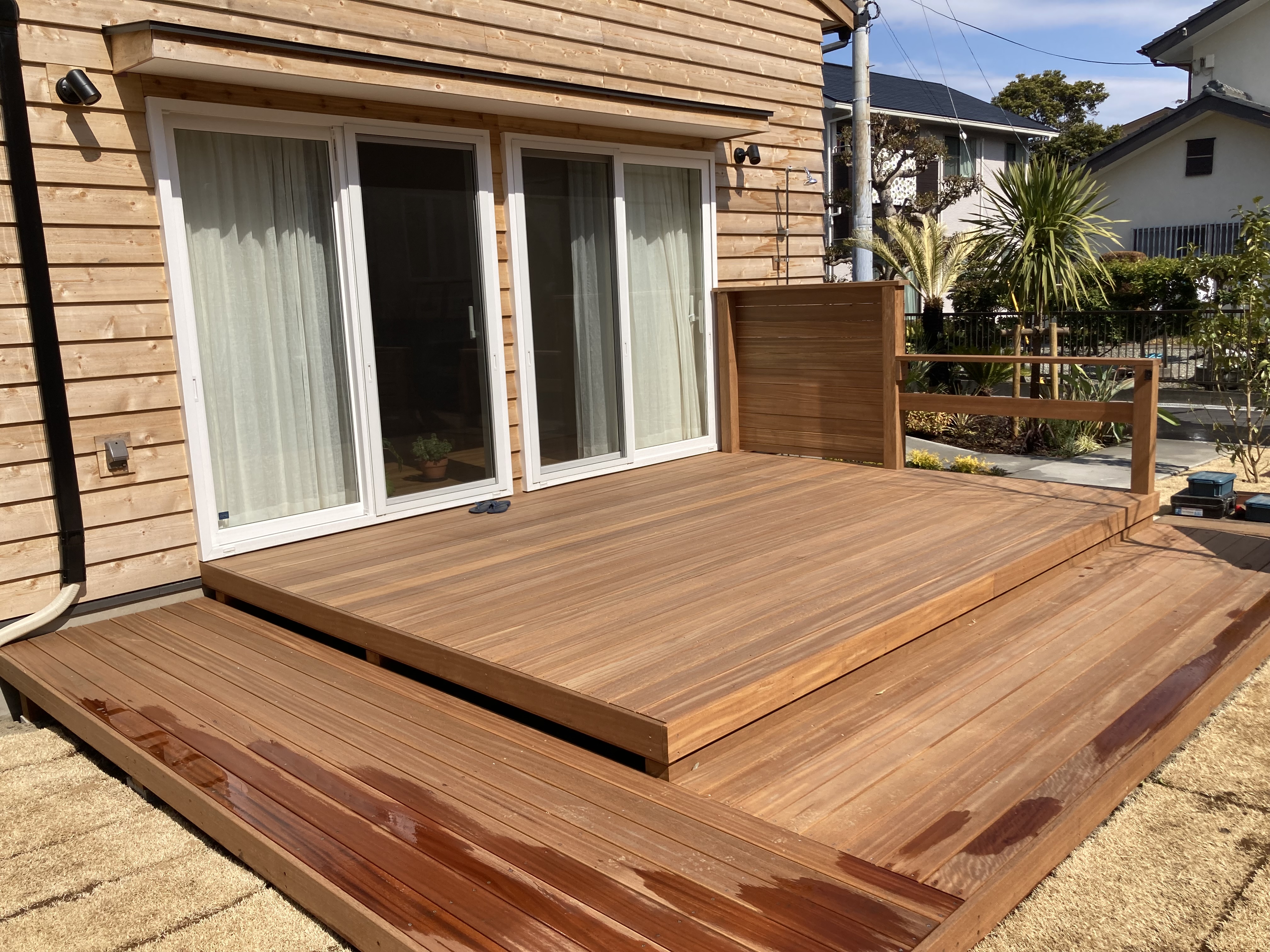 ウッドデッキ　春が待ちどうしいです